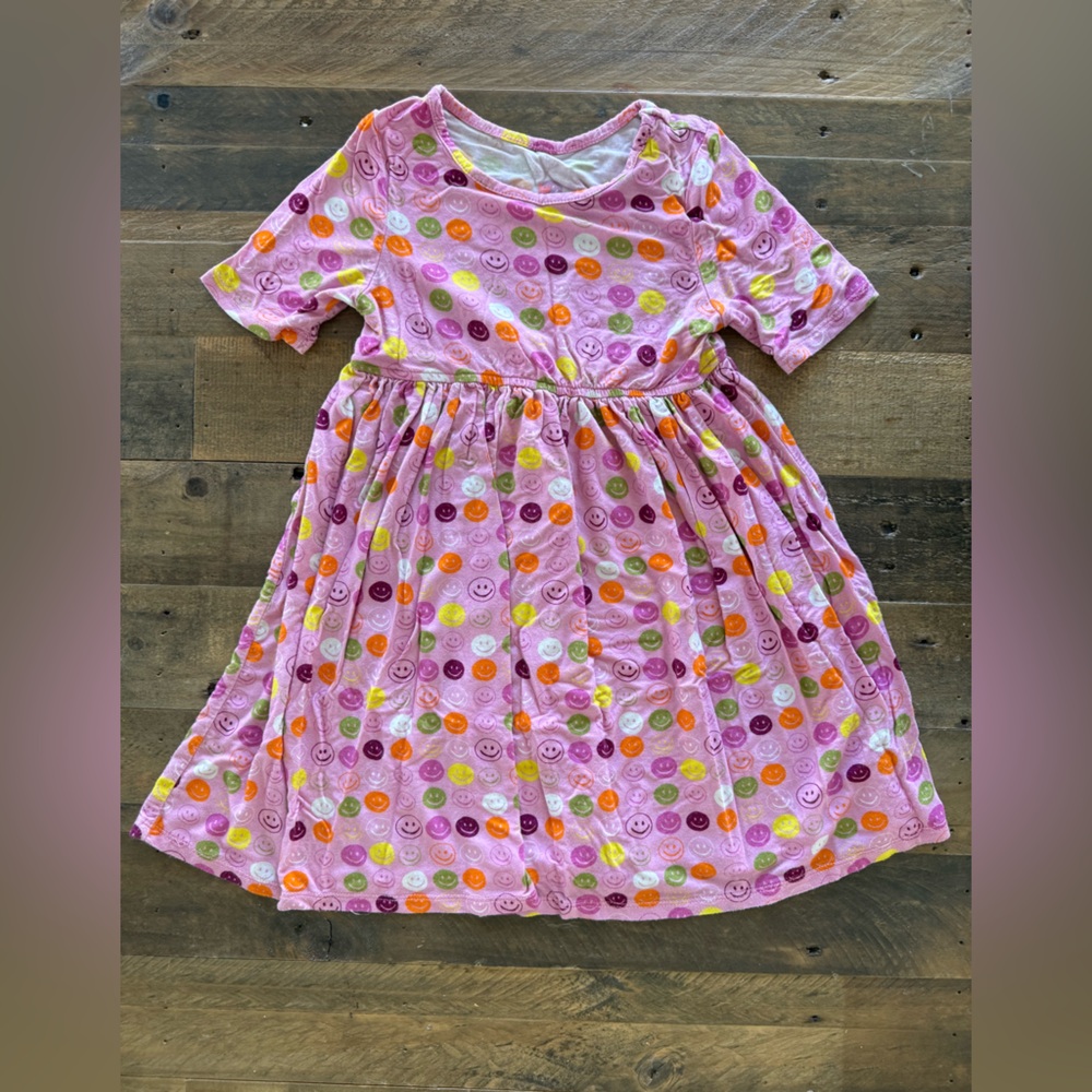 Pink Chicken - Smiley Dot Dress - Girls Size 4Y